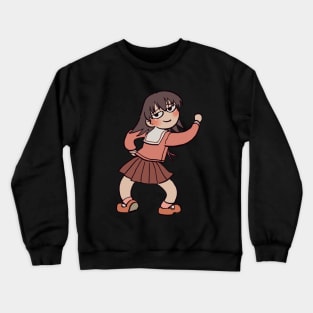 smug tomo meme azumanga daioh Crewneck Sweatshirt